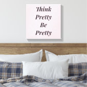 考えスタイリッシュかわいらしかわいらしキャンバス キャンバスプリント (インサイチュ (寝室))