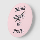 考えスタイリッシュかわいらしかわいらし時計 ラージ壁時計 (傾斜)