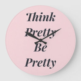 考えスタイリッシュかわいらしかわいらし時計 ラージ壁時計