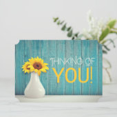 考えズオブユーひまわりターコイズゴールデンイエロー カード (スタンド正面)