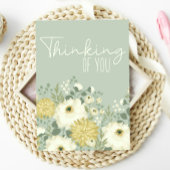 考えズオブユーパステルガーデンホワイトフローラカード カード