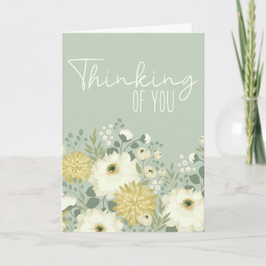 考えズオブユーパステルガーデンホワイトフローラカード カード (正面)