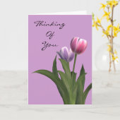 考えズオブユー気持ちコンフォレンスパステルチューリップ カード (黄色い花)