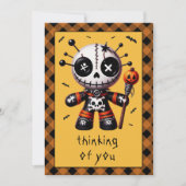 考えズ・オブ・ユーブードゥー・ドールハローウィンパーティ 招待状 (正面)