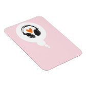 考えハートとヘッドフォンを持つバブル マグネット (右側)