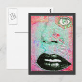 「考えピンク」 ポストカード (正面/裏面)