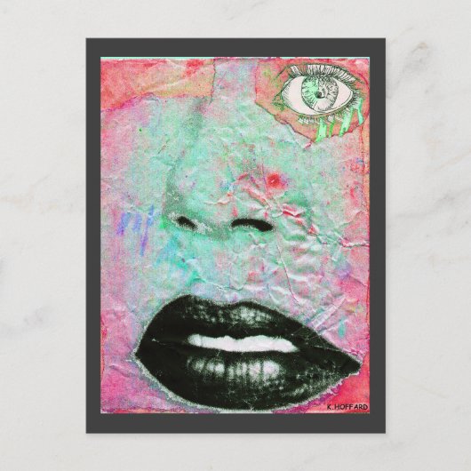 「考えピンク」 ポストカード (正面)