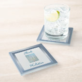 考えホリスティックデザイン ガラスコースター (アングル)