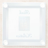 考えホリスティックデザイン ガラスコースター (裏面)