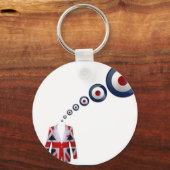 考えモダン キーホルダー (正面)