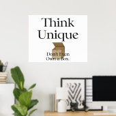 考えユニーク ポスター (ホームオフィス)