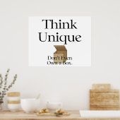 考えユニーク ポスター (キッチン)