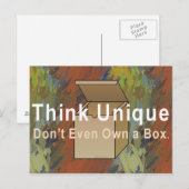 考えユニーク ポストカード (正面/裏面)