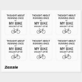 考えランニングの事だ自転車が私を許さない スクエアシール (シート)