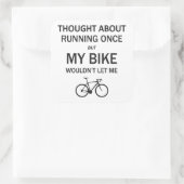 考えランニングの事だ自転車が私を許さない スクエアシール (バッグ)