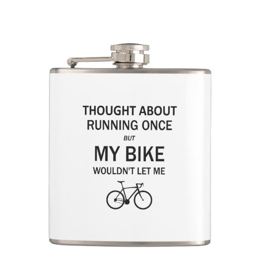 考えランニングの事だ自転車が私を許さない フラスク (正面)