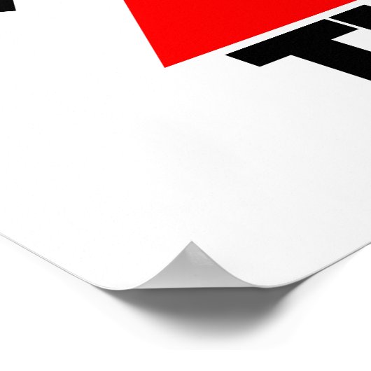 考え三角形の箱の外 ポスター (角)