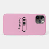 考え中… ローディングバー ピンク ミニマリ Case-Mate iPhoneケース (裏面(横))