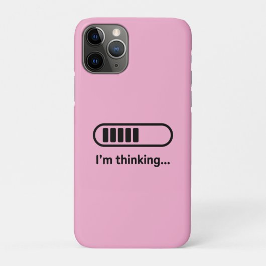 考え中… ローディングバー ピンク ミニマリ Case-Mate iPhoneケース (裏)