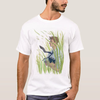 考え事に没頭中  Tシャツ