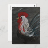 考え付ける雄鶏 ポストカード (正面/裏面)