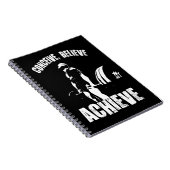 考え信じる、達成 – トレーニングやる気を起こさせる ノートブック (右側)