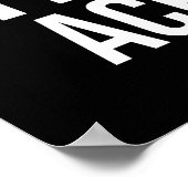 考え信じる、達成 – 成功やる気を起こさせる ポスター (角)