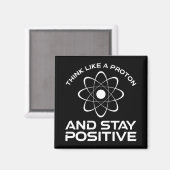 考え全く気が狂った前向き マグネット (正面/裏面)