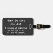 考え前に ラゲッジタグ (正面横)