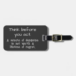 考え前に ラゲッジタグ