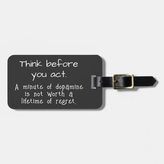 考え前に ラゲッジタグ (正面横)