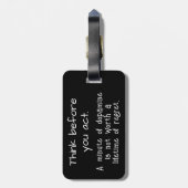 考え前に ラゲッジタグ (裏面縦)