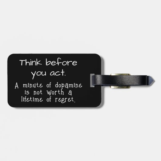 考え前に ラゲッジタグ (裏面横)