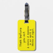 考え前に ラゲッジタグ (裏面縦)