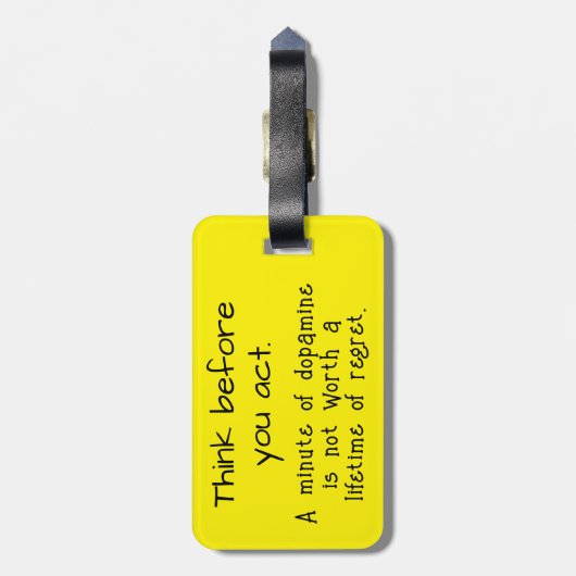 考え前に ラゲッジタグ (裏面縦)