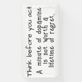 考え前に 横断幕 (縦)