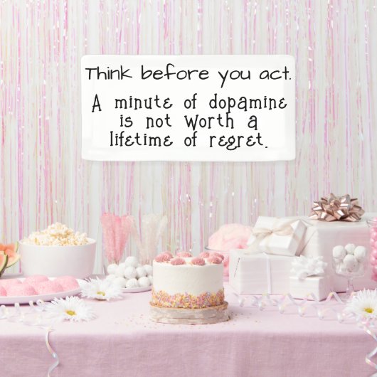 考え前に 横断幕 (パーティー)