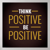 考え前向きす前向きる ポスター (正面)