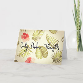 考え前向きのみ カード