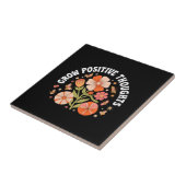 考え前向きの拡大 – 感動的フローラ タイル (側面)