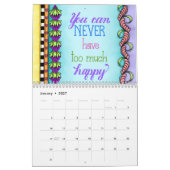 考え前向きカレンダー カレンダー (1月 2027)