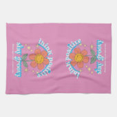 考え前向きステイ キッチンタオル (横)