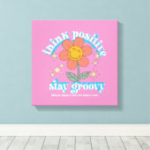 考え前向きステイ キャンバスプリント (インサイチュ (ウッドフロア))