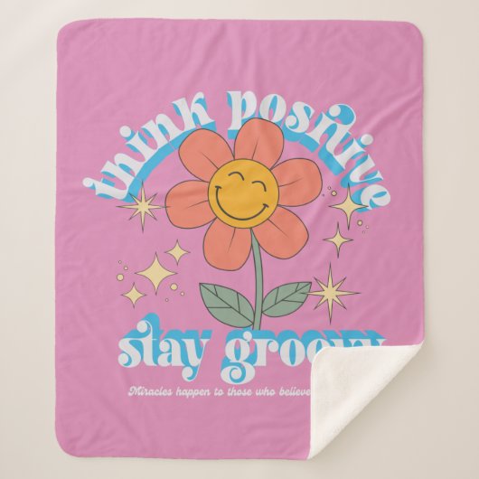 考え前向きステイ シェルパブランケット (正面)