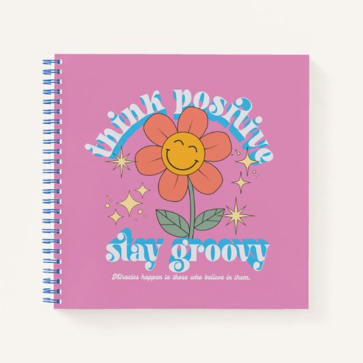 考え前向きステイ ノートブック (正面)