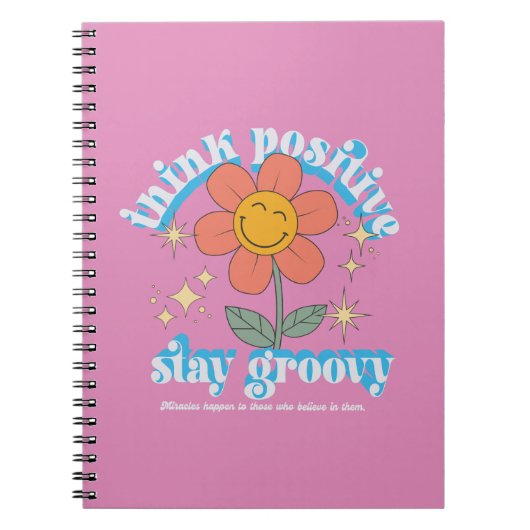 考え前向きステイ ノートブック (正面)