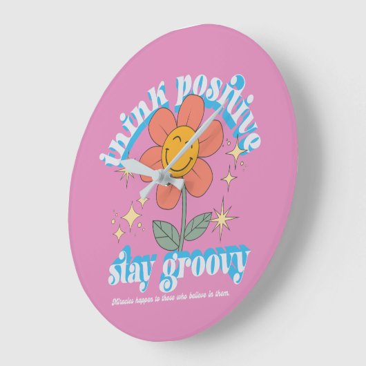 考え前向きステイ ラージ壁時計 (傾斜)