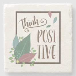 考え前向きモモチベーション ストーンコースター