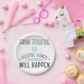 考え前向き前向きが起こる ペーパープレート (パーティー)