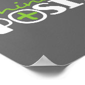 考え前向き図版 ポスター (角)